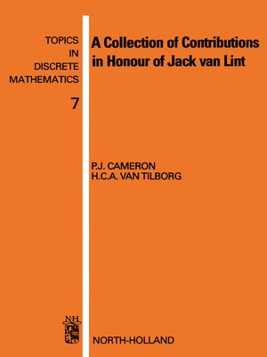 cover image of A Collection of Contributions in Honour of Jack van Lint